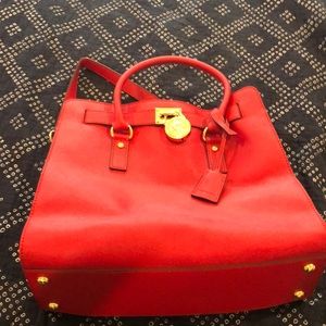 Large Michael Kors Red Purse
